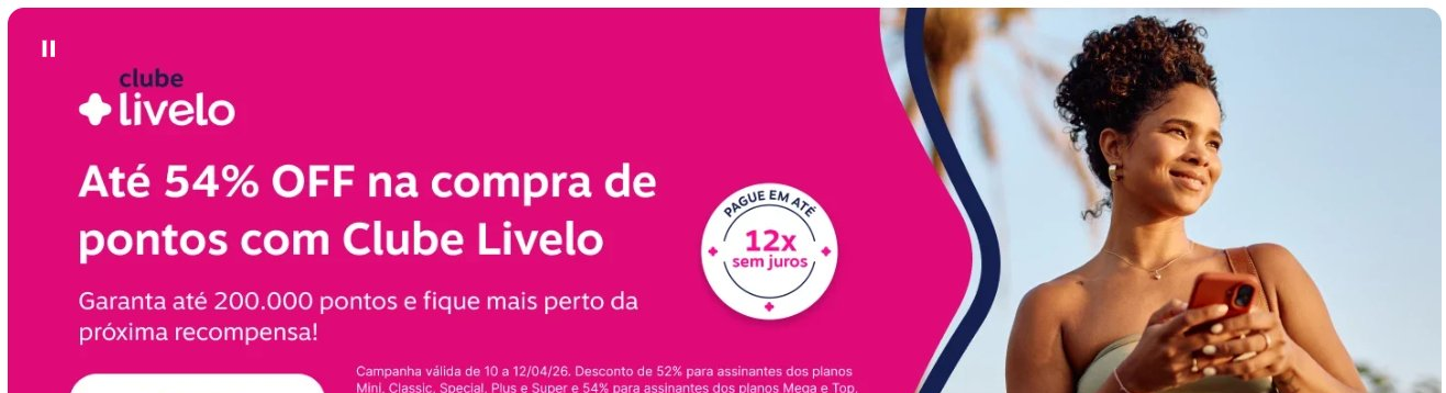 Desconto Livelo: até 54% na compra de pontos até 12/04 - Imagem do artigo original