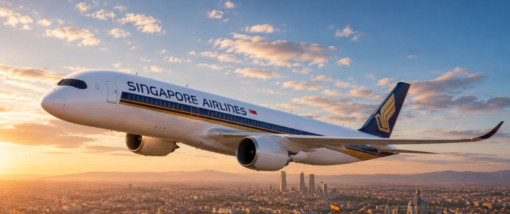 Singapore Airlines amplia rede e lança voos para Madri - Imagem do artigo