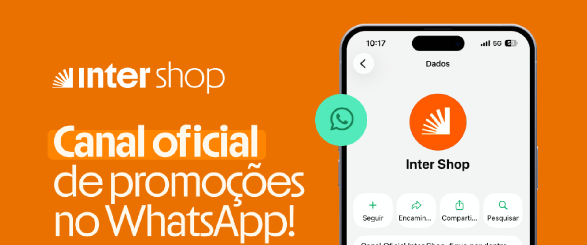 Inter Shop lança canal exclusivo de ofertas no WhatsApp - Imagem do artigo