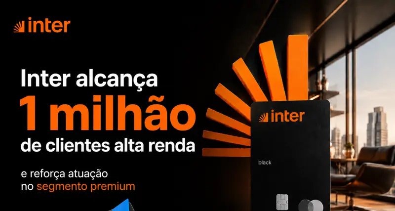 Inter atinge 1 milhão de clientes de alta renda no app - Imagem do artigo