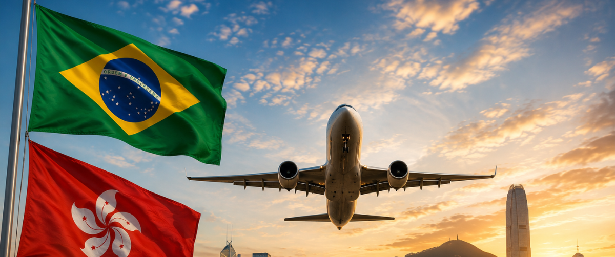 Acordo aéreo Brasil e Hong Kong abre caminho a novas rotas - Imagem do artigo