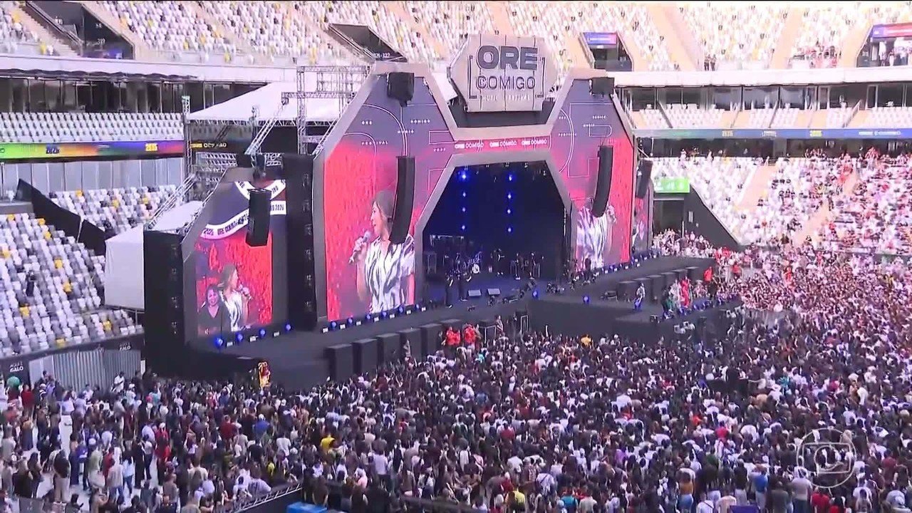Evento “Ore Comigo” atrai 50 mil fiéis a Belo Horizonte e recolhe 30 toneladas de alimentos - Imagem do artigo original