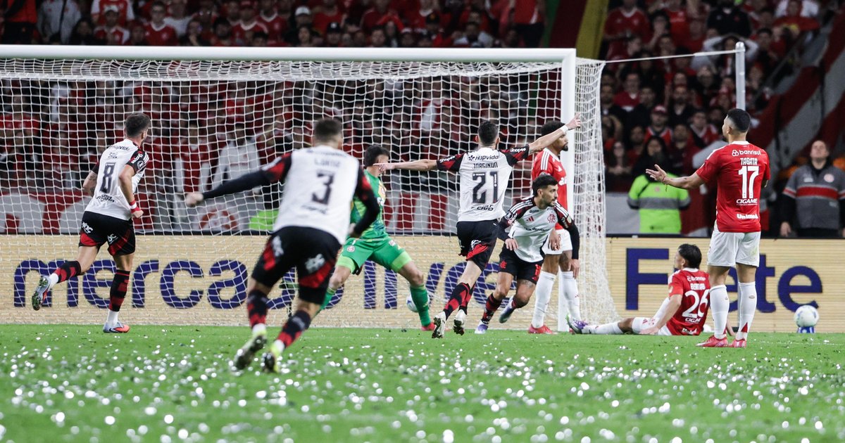 Inter é eliminado da Libertadores ao perder por 2 a 0 para o Flamengo no Beira-Rio - Imagem do artigo