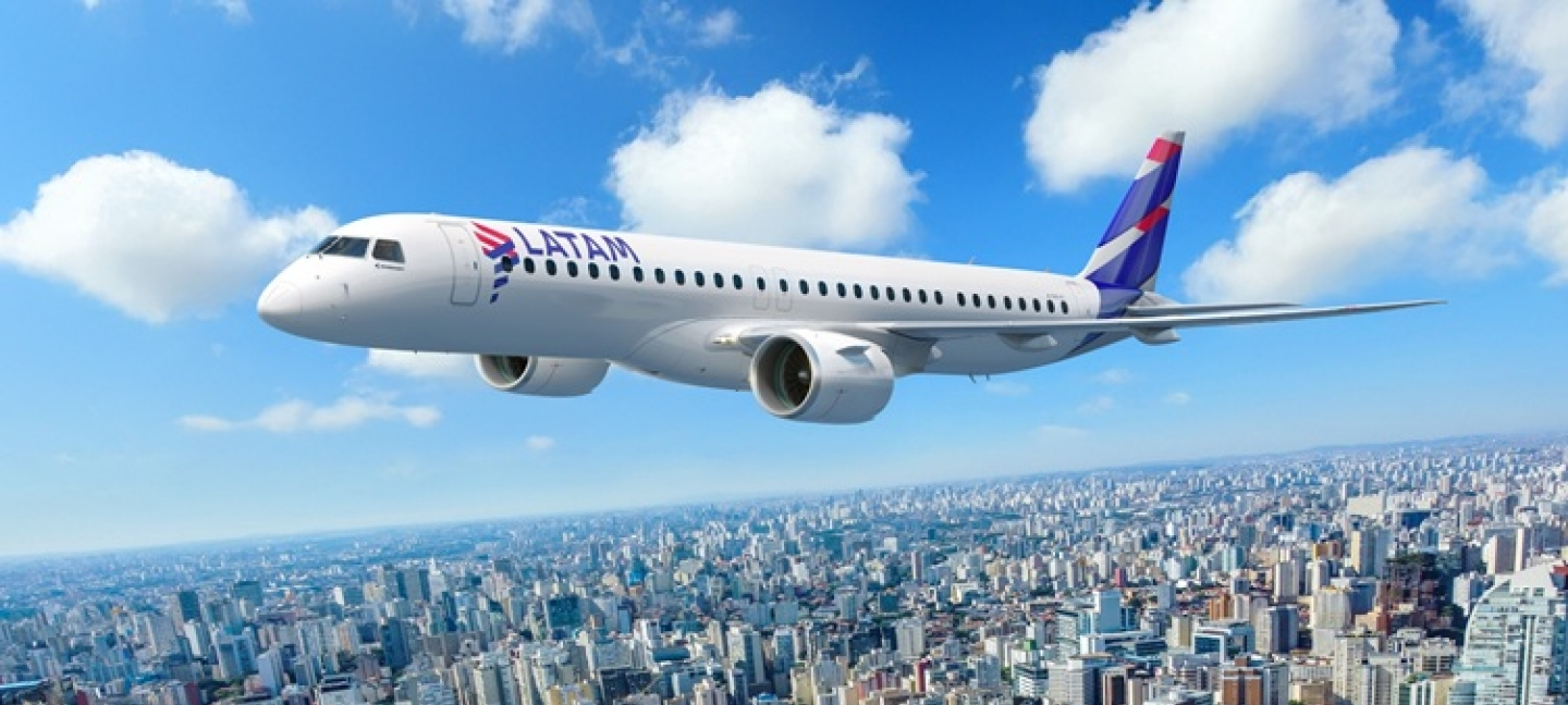LATAM anuncia compra de Embraer E195-E2 para 2026 - Imagem do artigo
