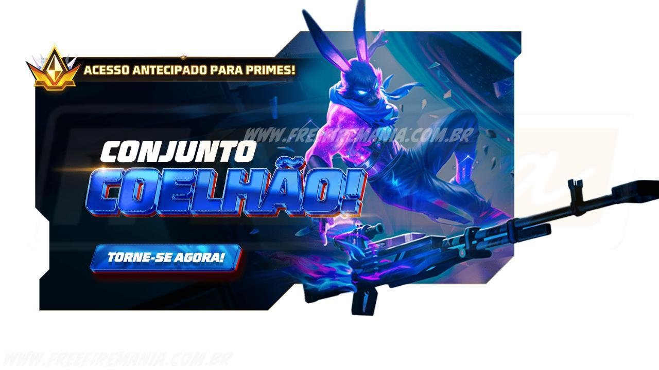 Free Fire libera Conjunto Coelhão Galático no evento Torre de Tokens em setembro de 2025 - Imagem do artigo original
