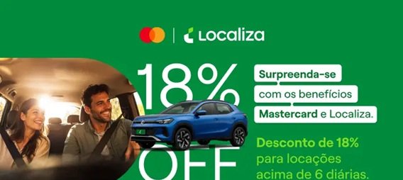 Desconto Localiza: 18% em reservas acima de 6 diárias - Imagem do artigo