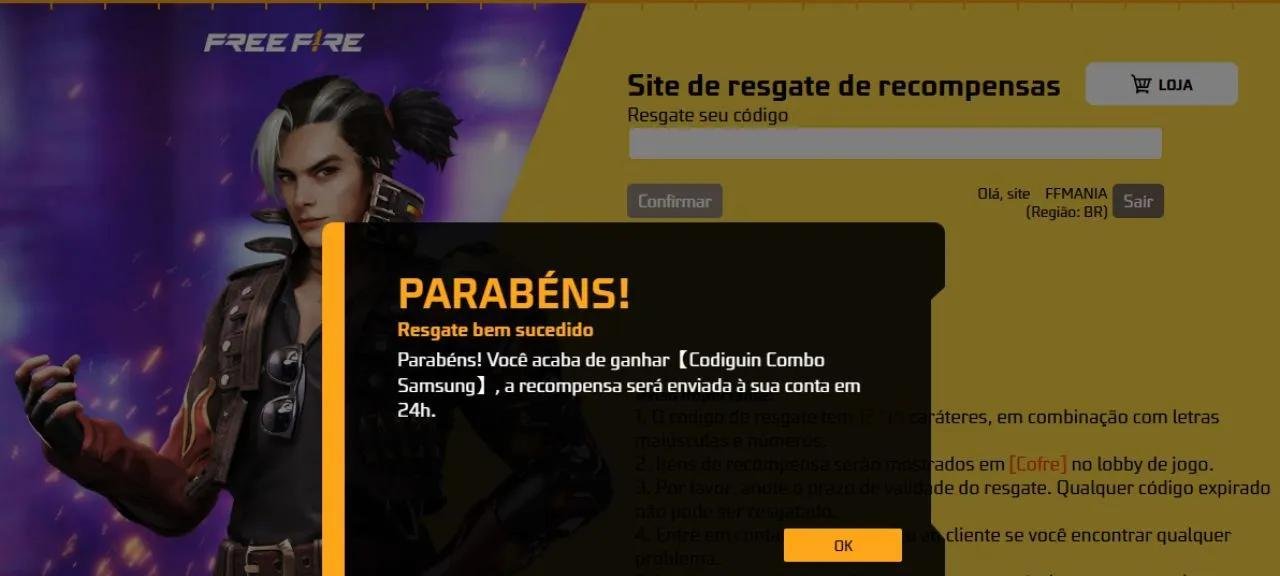 Codiguin FF Infinito: novo código Samsung libera skins - Imagem do artigo