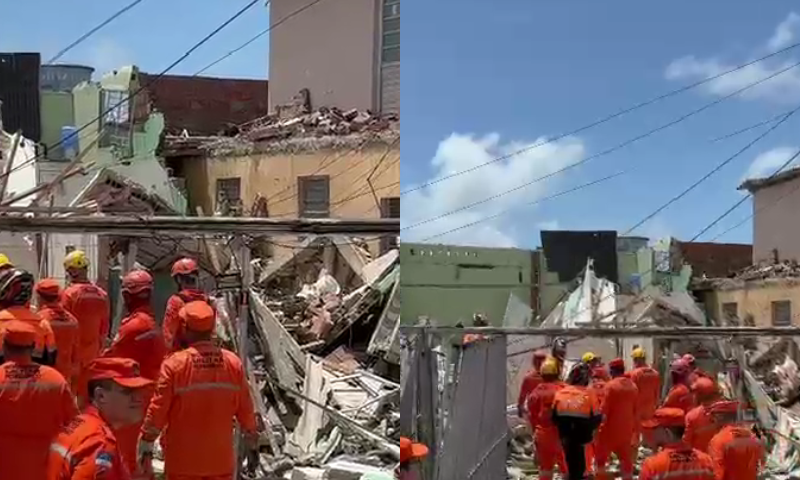 Desabamento em Olinda deixa 1 morto e 12 feridos na RMR - Imagem do artigo