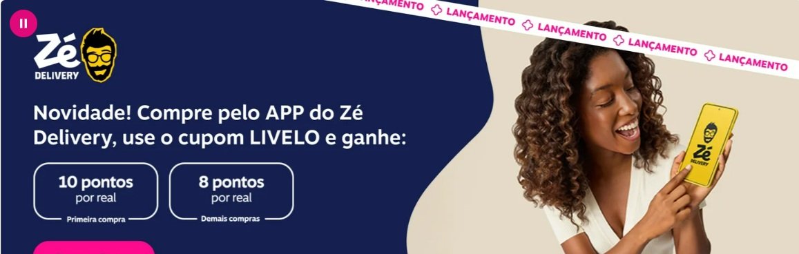 Pontos Livelo Zé Delivery: até 10 por real com cupom - Imagem do artigo