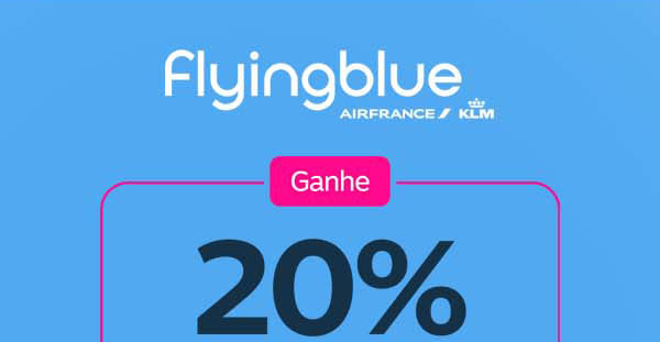 Bônus Flying Blue: Livelo oferece 20% em transferências - Imagem do artigo