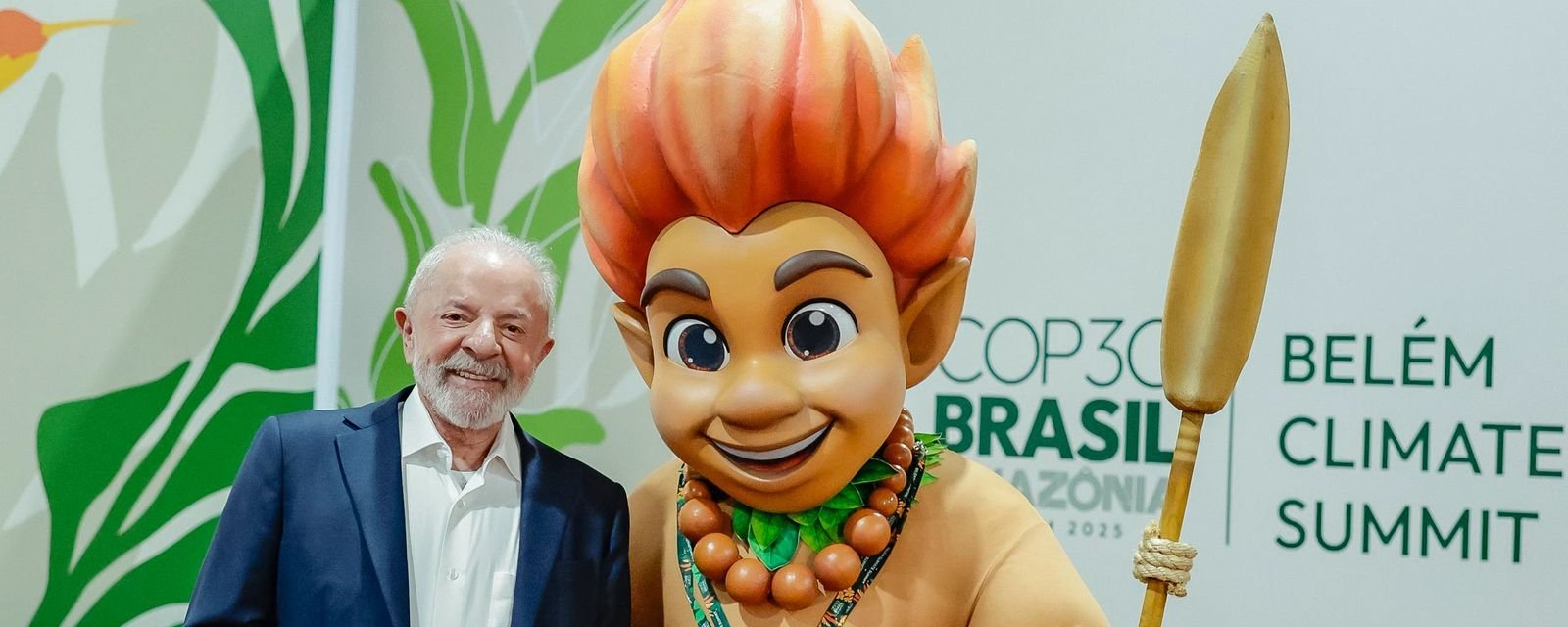 Lula encontra Curupira da COP30 em Belém durante visita - Imagem do artigo