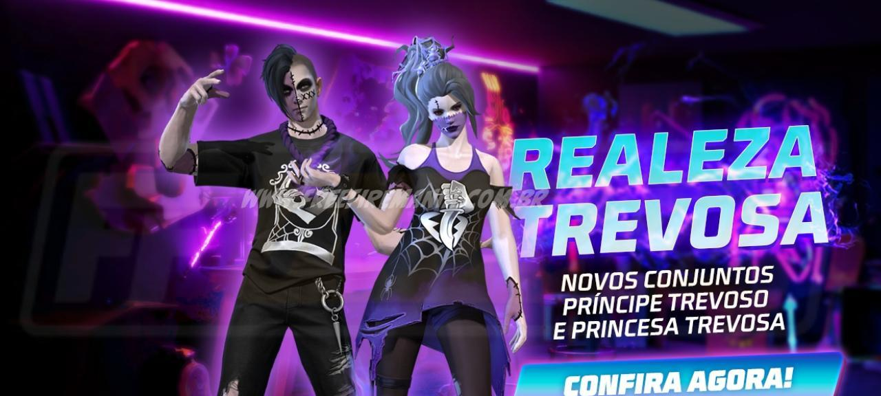 Desconto Maluco Free Fire: Príncipe e Princesa Trevosa - Imagem do artigo