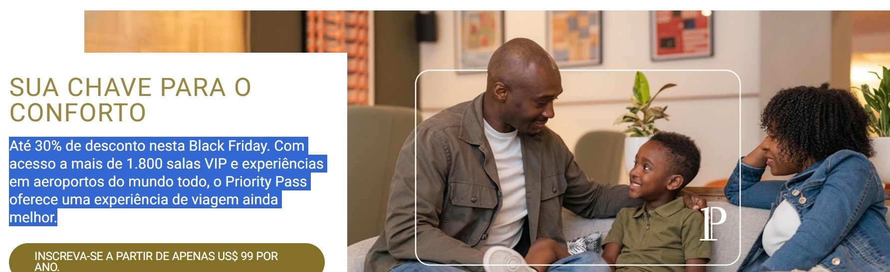 Priority Pass Black Friday: até 30% de desconto global - Imagem do artigo