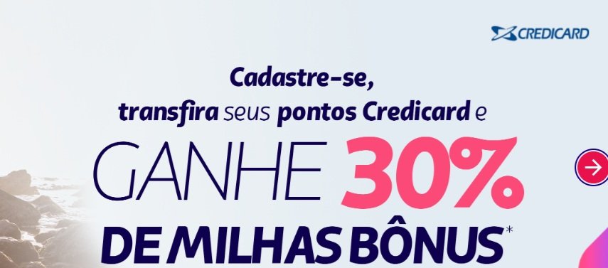 Credicard para LATAM Pass: 30% de bônus em transferências - Imagem do artigo