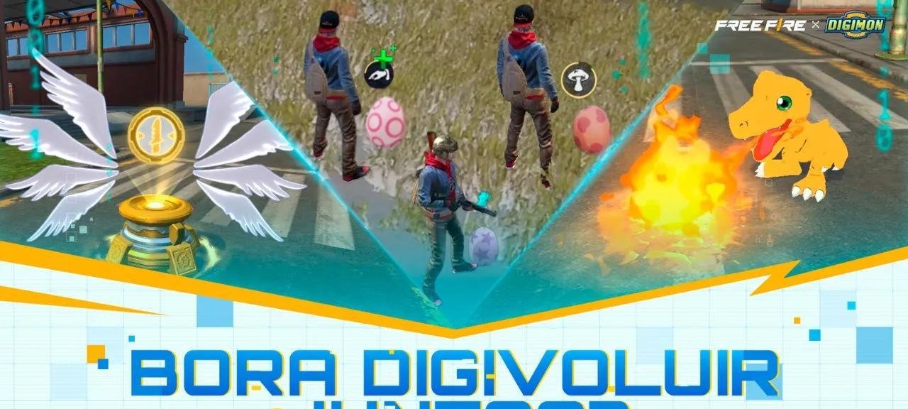 Free Fire x Digimon: evento traz skins e itens grátis - Imagem do artigo