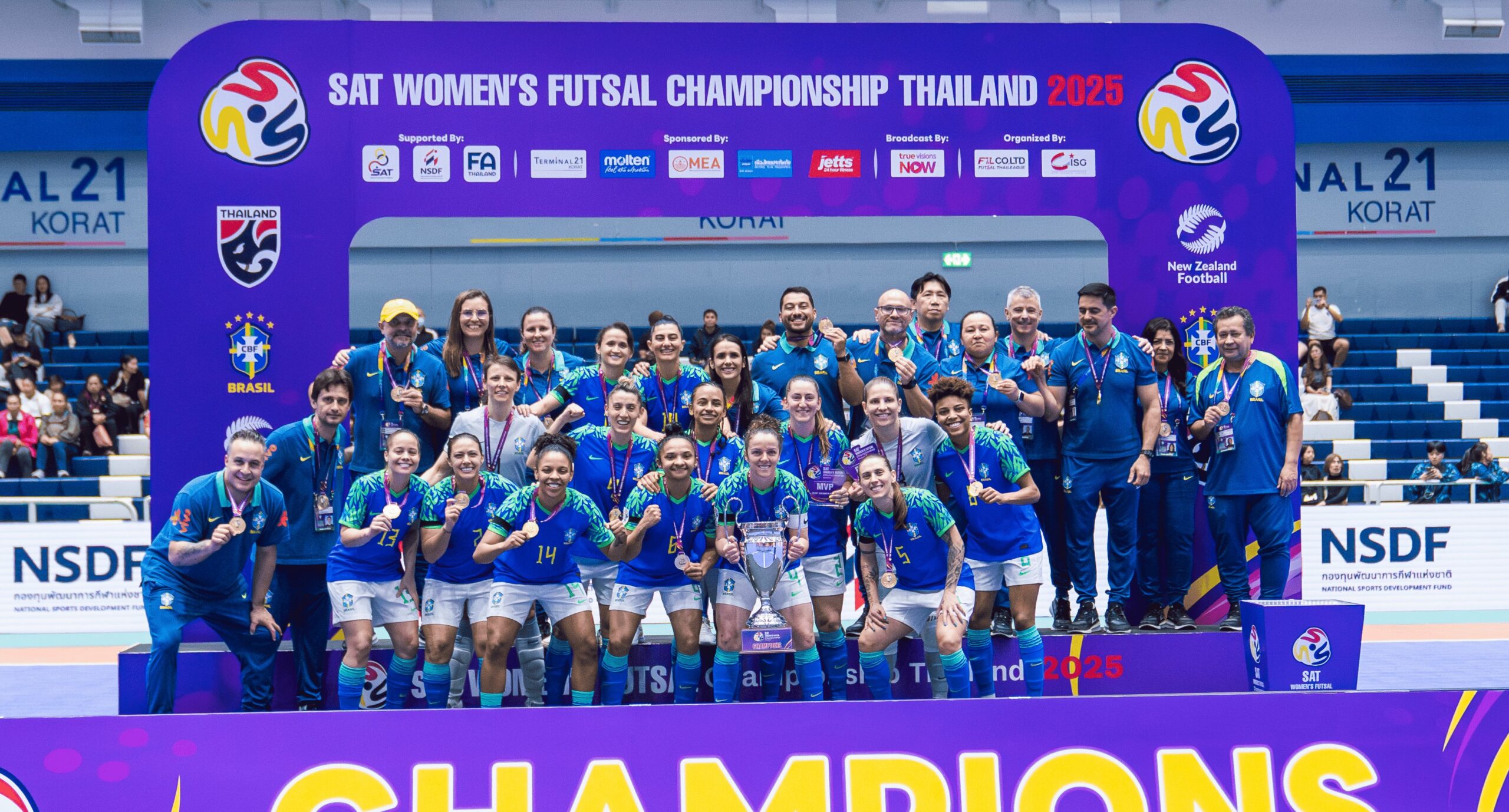 Brasil goleia Tailândia por 7 a 0 e conquista torneio - Imagem do artigo