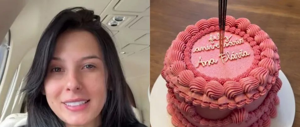 Ana Castela volta ao Brasil e celebra 22 anos com bolo - Imagem do artigo