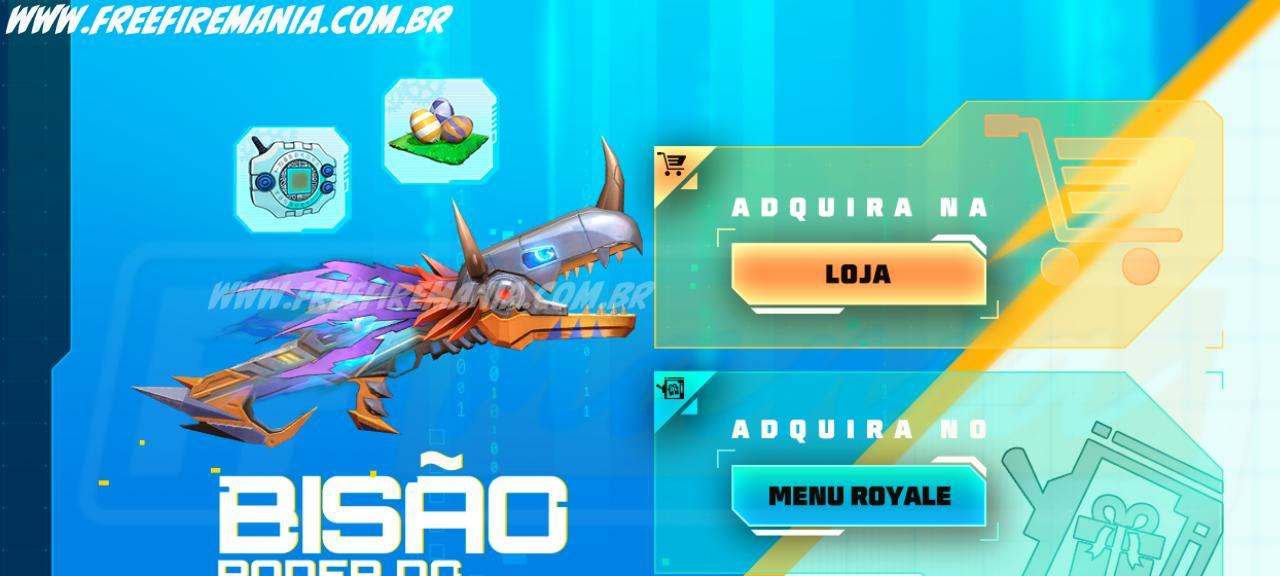 Bizon Poder do MetalGreymon chega ao Free Fire em 21/11 - Imagem do artigo