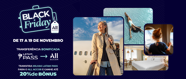 Bônus ALL Accor: 20% na transferência LATAM Pass até 19/11 - Imagem do artigo