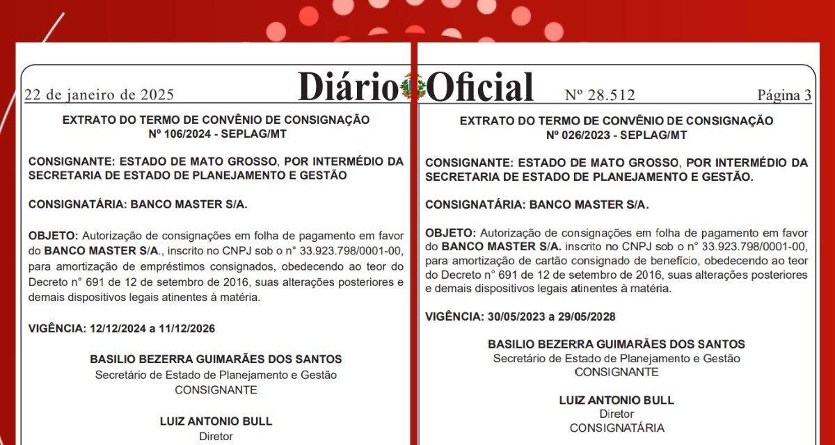 Banco Master é alvo por consignado irregular em MT - Imagem do artigo