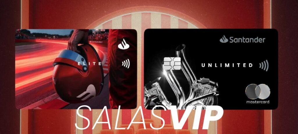 Salas VIP Santander: cartões elegíveis e novas regras 2026 - Imagem do artigo