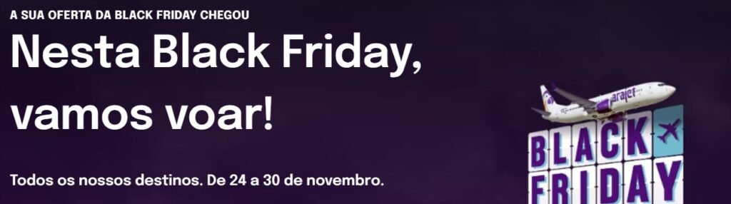 Black Friday Arajet: passagens internacionais com desconto - Imagem do artigo