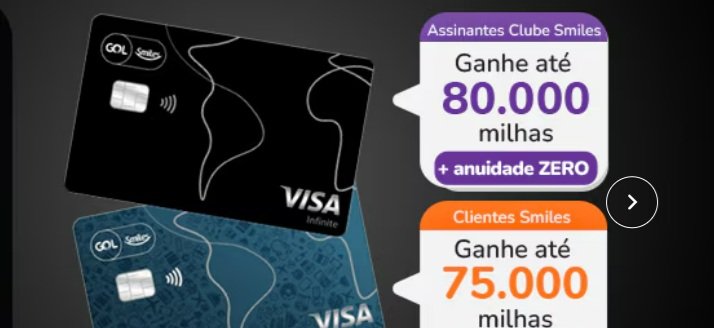 Cartão Smiles Visa oferece até 80.000 milhas e anuidade grátis - Imagem do artigo