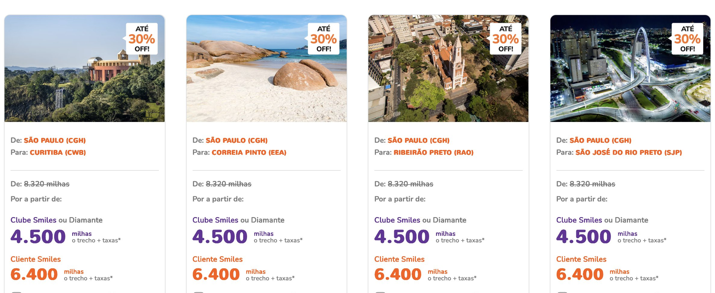 Orange Friday Smiles: passagens a partir de 4,5 mil milhas - Imagem do artigo original