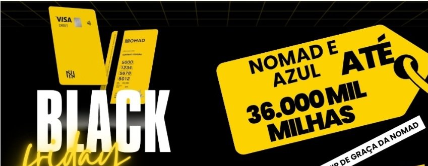 Nomad oferece 36.000 milhas Azul na abertura de conta - Imagem do artigo