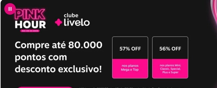 Milheiro Livelo com desconto de até 57% só hoje para Clube - Imagem do artigo