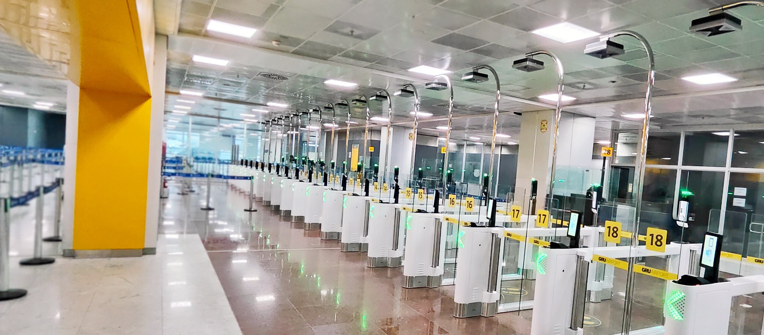 Aeroporto de Guarulhos instala 42 novas portas de passaporte - Imagem do artigo original