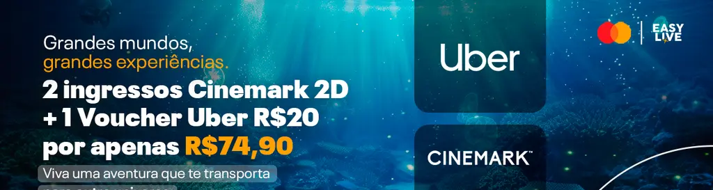 2 ingressos Cinemark e voucher Uber por R$74,90 no Surpreenda - Imagem do artigo