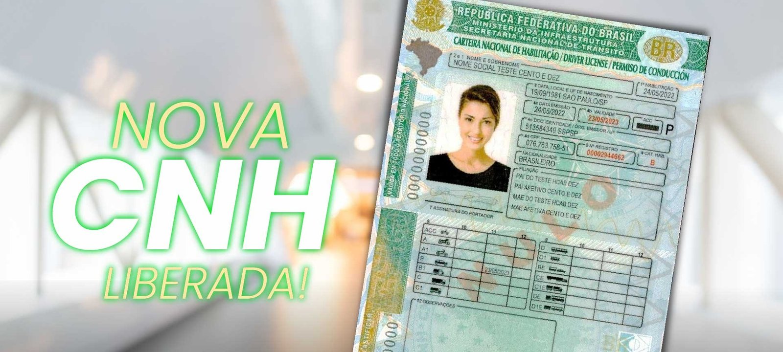 Nova CNH do Brasil reduz custo da habilitação em 80% - Imagem do artigo