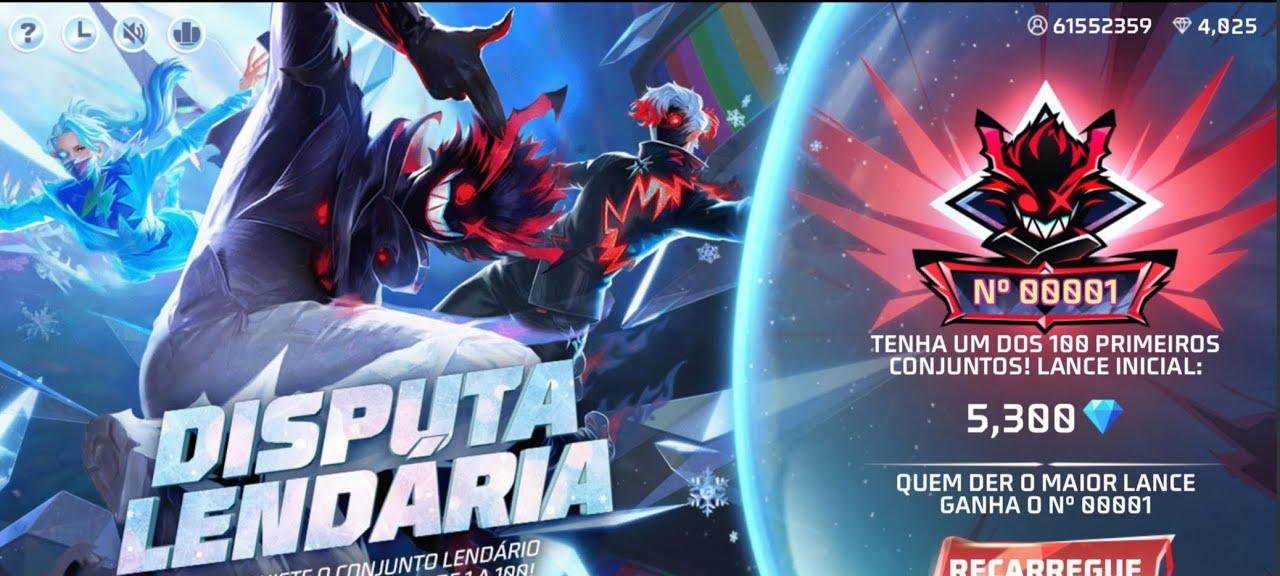 Disputa Lendária Free Fire atinge 400 mil diamantes e custa R$ 15 mil - Imagem do artigo