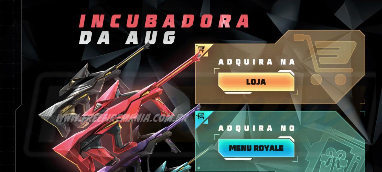 Incubadora AUG Free Fire: saiba como obter no Token Royale - Imagem do artigo