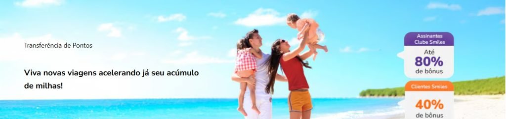 Transferir pontos para Smiles rende até 80% de bônus - Imagem do artigo
