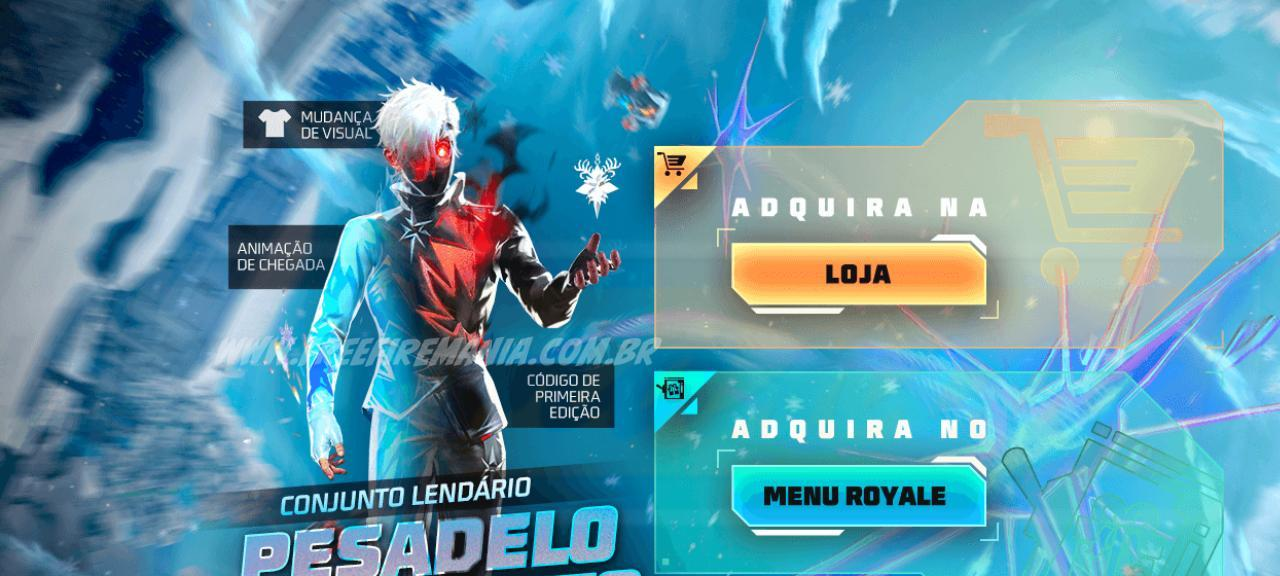 Conjunto Pesadelo Inquieto Free Fire chega em 19/12 - Imagem do artigo