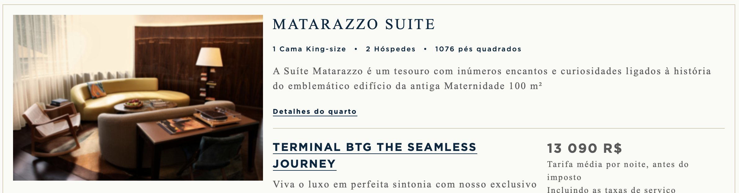 Terminal BTG Pactual lança pacote com Rosewood São Paulo - Imagem do artigo original
