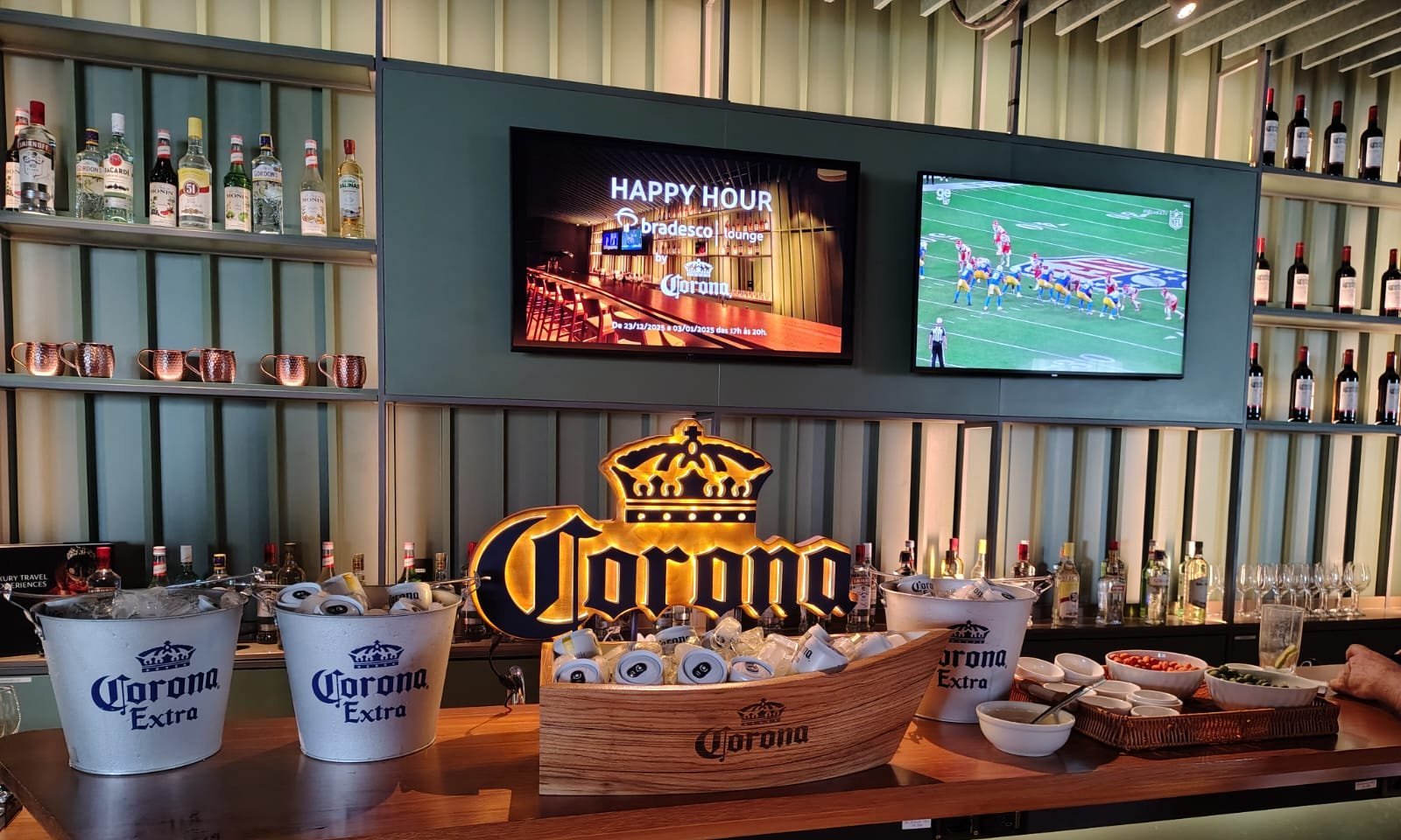 Happy hour nas salas VIP de Congonhas com AMBAAR e Corona - Imagem do artigo original