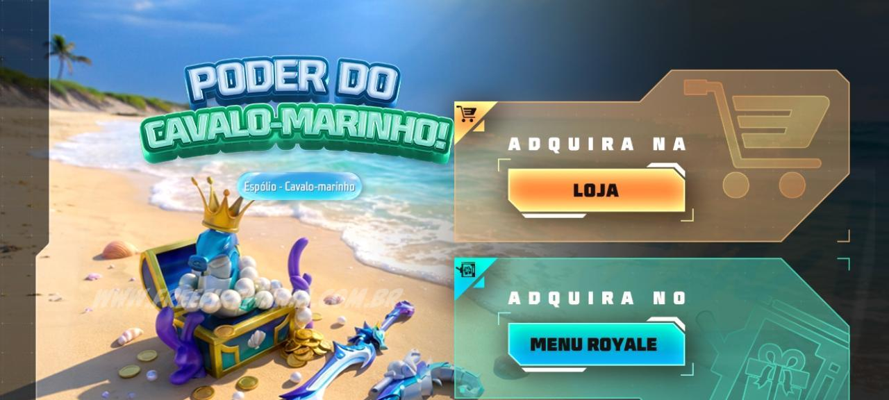 M500 Cavalo-Marinho Free Fire: veja como obter no Escolha Royale - Imagem do artigo