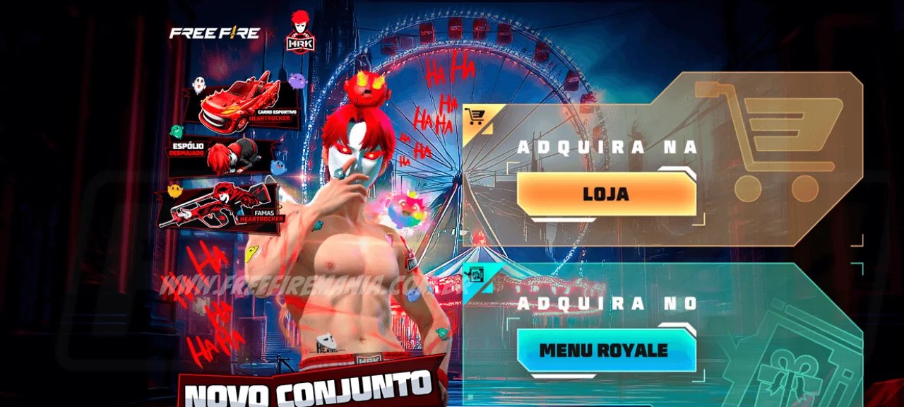 Conjunto HEARTROCKER chega ao Token Royale do Free Fire - Imagem do artigo