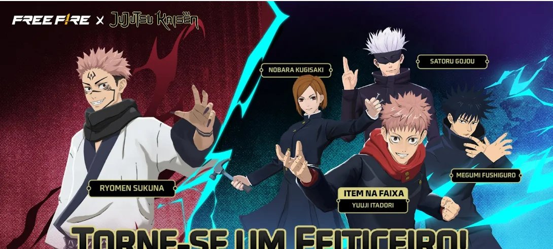 Free Fire Jujutsu Kaisen: evento traz recompensas grátis - Imagem do artigo