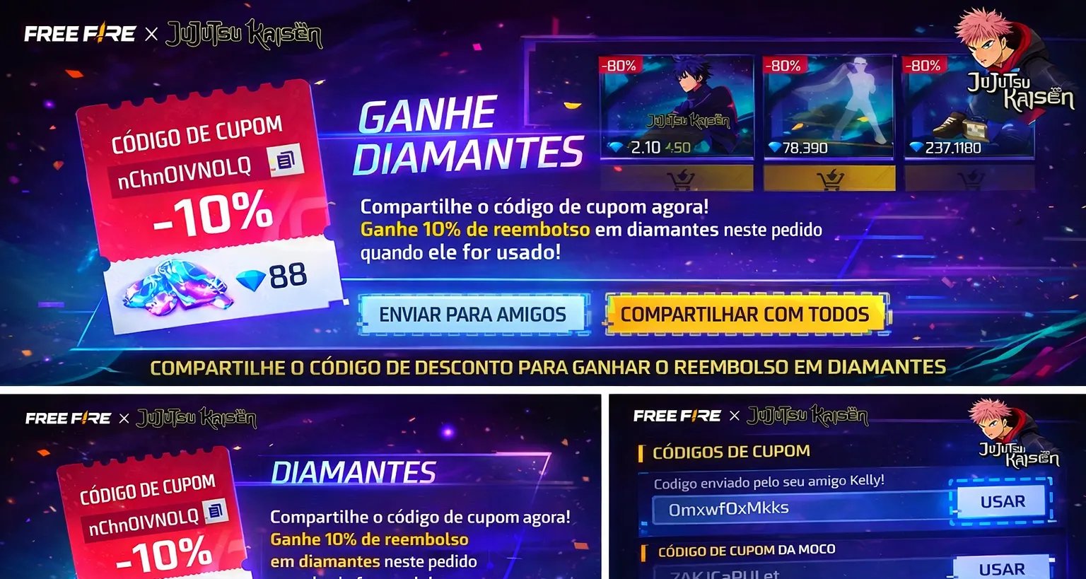 Supermercado Turbo Free Fire: descontos, cupons e reembolso - Imagem do artigo