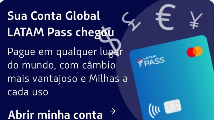 Conta Global LATAM Pass promete milhas e IOF reduzido 2026 - Imagem do artigo