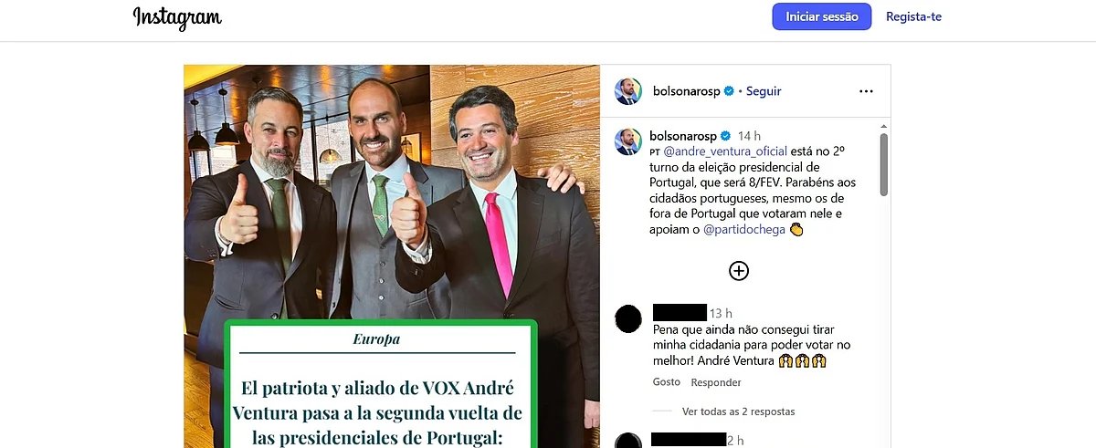 André Ventura lidera voto dos portugueses no Brasil - Imagem do artigo