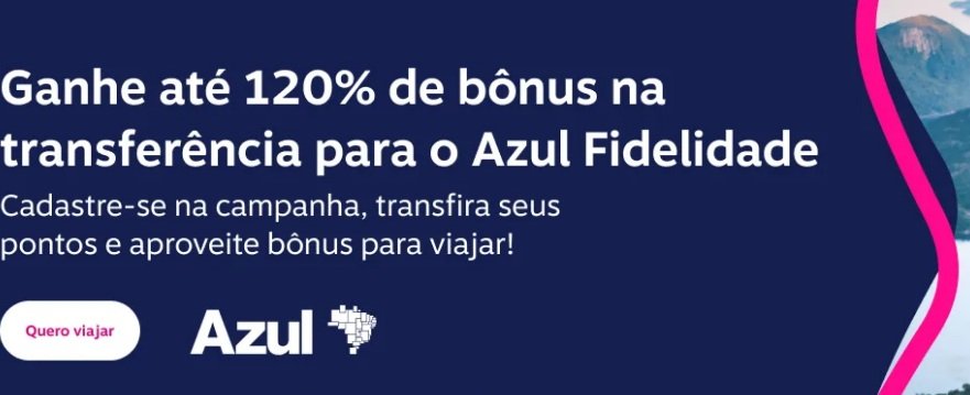 Transferir pontos Livelo para Azul garante até 120% de bônus - Imagem do artigo