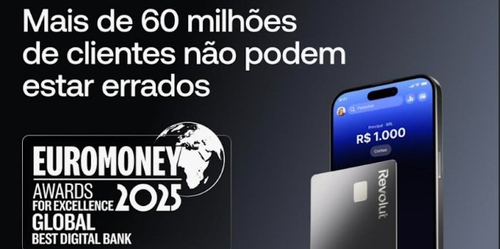 Revolut oferece R$ 150 de cashback e atinge 65 milhões - Imagem do artigo