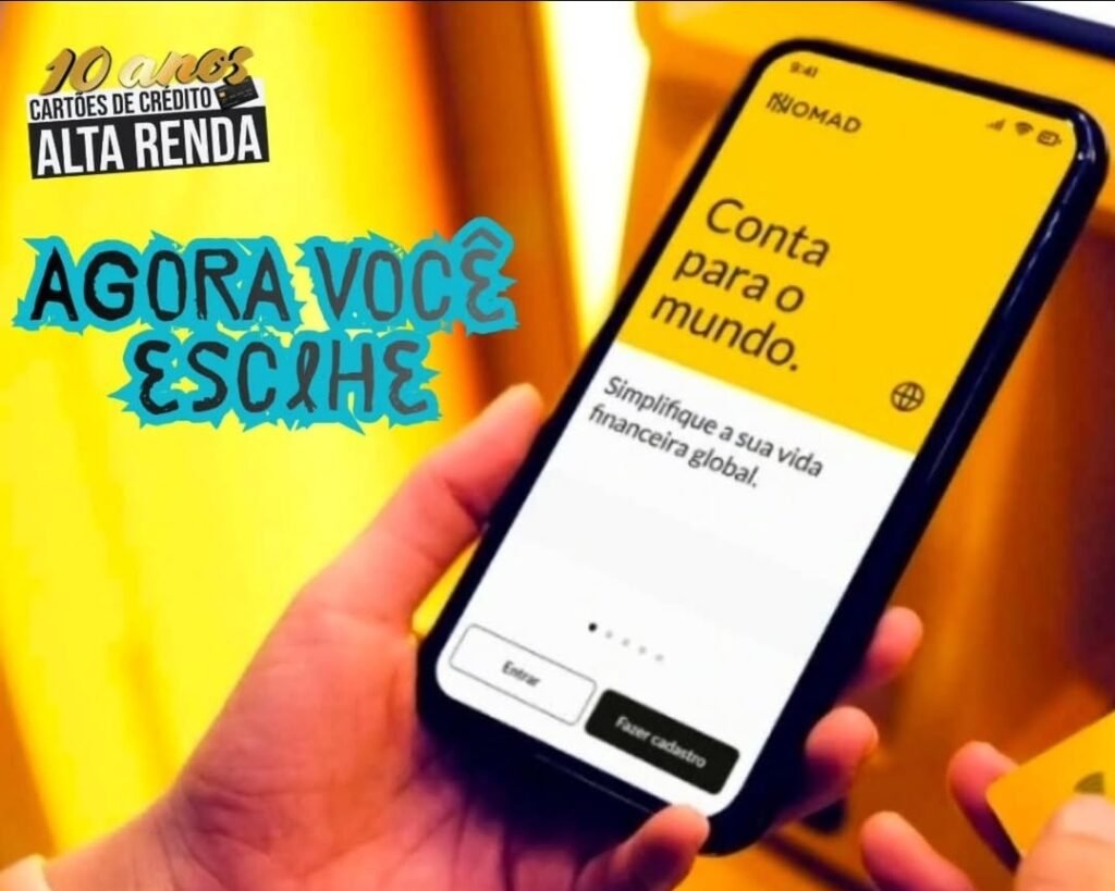 Conta global Nomad: cartão sem anuidade e cashback - Imagem do artigo