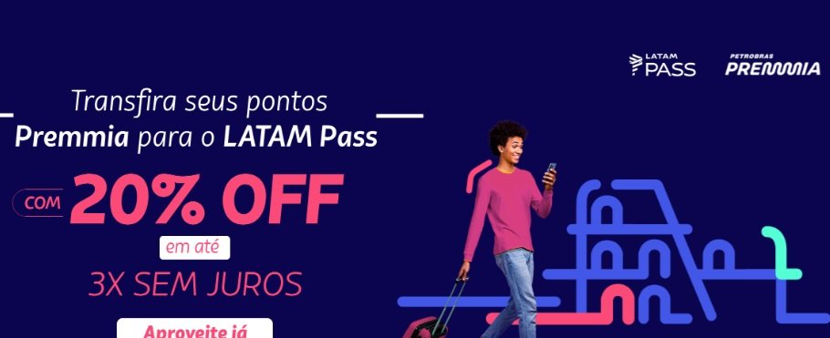 Milheiro Latam Pass custa R$ 25,66 em promoção Premmia - Imagem do artigo