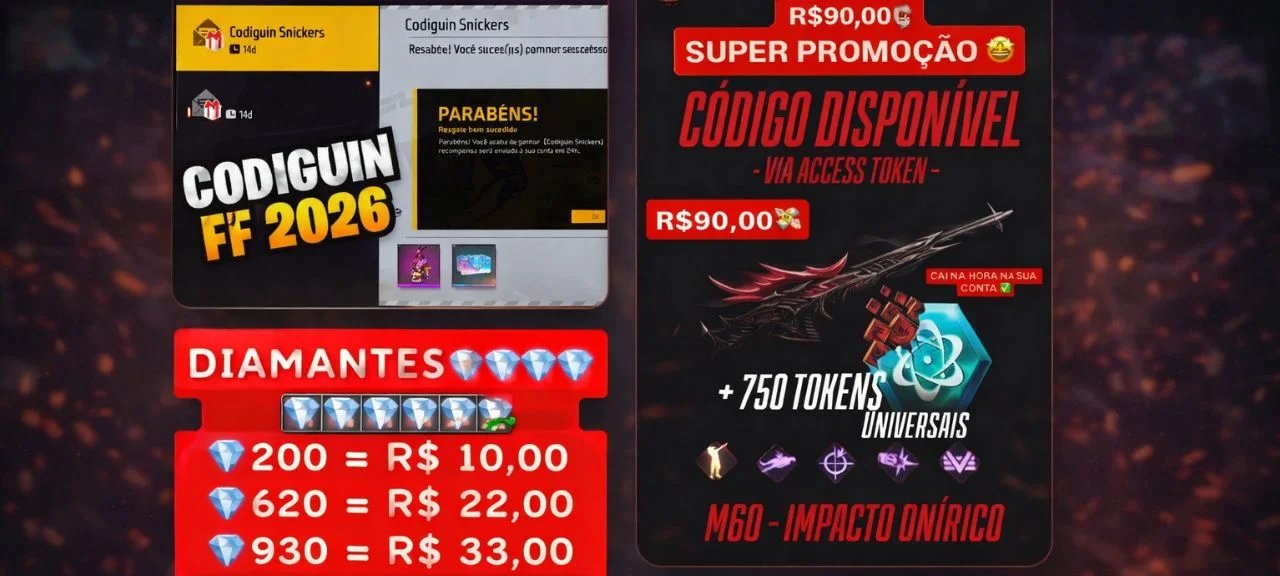 Comércio ilegal de codiguins do Free Fire resiste em 2026 - Imagem do artigo